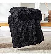 Bedsure Sherpa Fleece Throw Blanket - Fluffy Microfiber Solid Blankets for Bed and Couch Double/T...