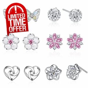 Silver Stud Earrings for Women