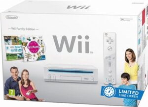 Wii Console includes Wii Party Game