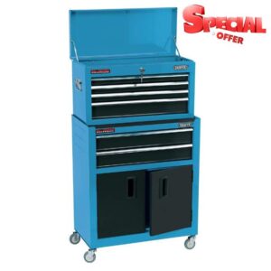Draper 19563 Blue Combined Roller Cabinet and Tool Chest (24”)
