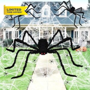 Giant Halloween Spider Web Decorations