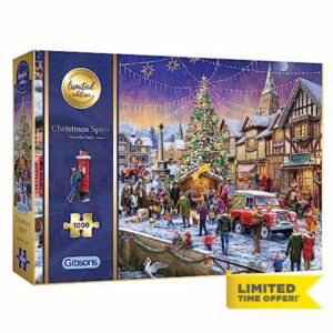 Gibsons Christmas Spirit 2023 Limited Edition 1000 Piece Jigsaw Puzzle for Grown Ups | Christmas Puzzle