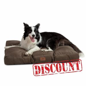 Bedsure Waterproof Dog Bed Large - Washable Dog Bed Mattress with Oxford Fabric