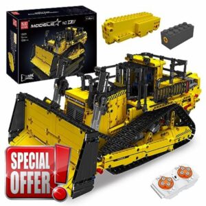 Mould King 15071 Technology Remote Controlled Building Toy for Kids -Bulldozer Construction Site Technology Car 1508 Piece