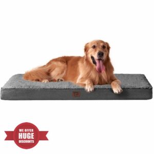 EHEYCIGA Orthopedic Dog Beds Large Mattress with Removable Washable Cover for Crate