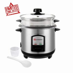 SQ Professional Lustro Electric Rice Cooker and Steamer with Automatic Cooking