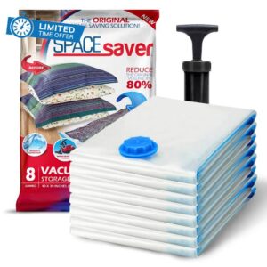SpaceSaver Vacuum Storage Bags - Clothes Storage Bag Vacuum Pack - Space Saver Vacuum Storage Bags for Clothes Storage