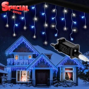 Icicle Lights Outdoor Christmas 480 LED 15m Lit Length