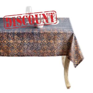 Maison d' Hermine Imperfection 100% Cotton Tablecloth Kitchen Dining Table Cloth for Rectangle Tables Farmhouse Tabletop Cover for Parties