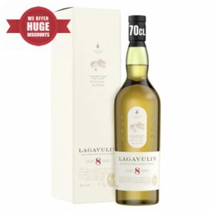 Lagavulin 8 Year Old Islay Single Malt Scotch Whisky | 48% Vol | 70cl | Sweet | Tea-Scented Smokiness | True Sipping Scottish Whisky | with Gift Box | The Perfect Christmas Gif