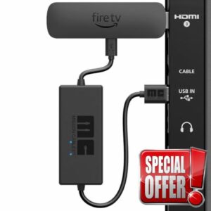 Mission USB Power Cable for Amazon Fire TV (Eliminates the Need for AC Adapter)