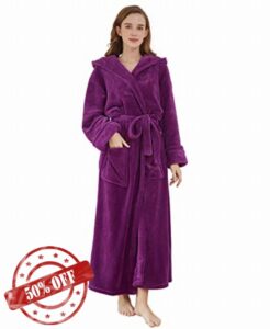 DiaryLook Fluffy Ladies Dressing Gown with Hooded