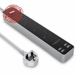 PIBEEX P44U-UK Extension Lead with USB