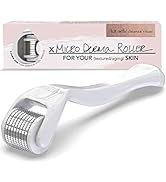 Kitsch Derma Roller Kit .25 mm, 540 Microneedle Face Roller (White)