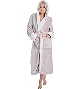 DiaryLook Fluffy Ladies Dressing Gown with Hooded, Super Soft Loungewear Robe for Womens, Dressin...