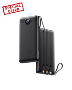 VRURC Portable Charger with Built in Fast Charging Cables