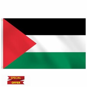 Palestine Flag 3x5 Outdoor - Black