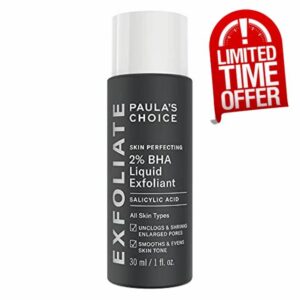 Paula's Choice SKIN PERFECTING 2% BHA Liquid Exfoliant - Face Exfoliating Peel Fights Blackheads & Enlarged Pores - with Salicylic Acid - Combination & Oily Skin - 30 ml