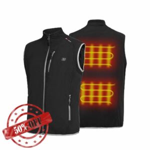 PROSmart Heated Vest Polar Fleece Lightweight Heated Gilet with USB Battery