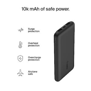 10K USB-C portable charger with 1 USB-C port and 2 USB-A ports