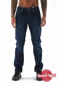 Bench - Mens Everyday Essential Cotton Rich Stretchy Straight Slim Denim Jeans - W30-W38 - L30-L34
