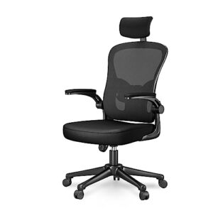 High Back Ergonomic Computer Chair with 90° Flip-Up Armrest