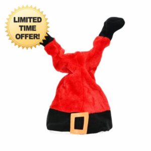Eghunooye Singing and Dancing Electric Christmas Hat Novelty Christmas Santa Hat for New Year Festive Decorations
