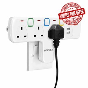 Mscien Plug Extension with USB