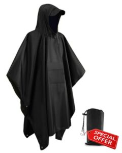 Snowalva Festival Poncho Waterproof Adult Reusable Poncho Waterproof Adult Lightweight Breathable Durable Environmentally Friendly Raincoat with Brim for Outdoor Hiking Camping Cycling Traveling