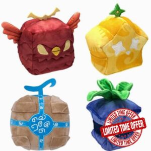 Lifemaison 4 Blox Fruits Plush Plushies Toy Plush Pillow Stuffed Animal