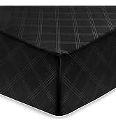 Ameha Double Embossed Fitted Sheet Extra Deep 25 cm - Brushed Microfiber Bed Sheet Fade Resistant...