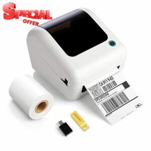 JADENS Bluetooth Shipping Label Printer