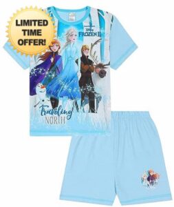 Disney Girls Frozen Travelling North Short Pyjama Se