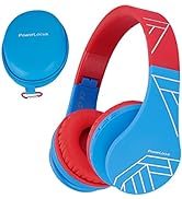 Bluetooth Headphones for kids, PowerLocus Wireless Foldable Headphones Over Ear, Headphone with M...