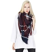 DiaryLook Fashionable Winter Warm Large Tartan Blanket Plaid Ladies Scarf Wrap Shawl