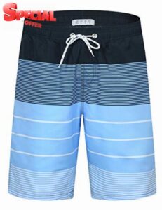 iCKER Mens Swim Shorts Swimming Trunks 3D Print Beach Shorts Boardshorts for Summe