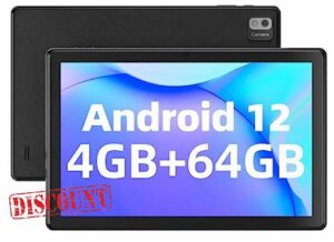 SGIN Tablet 10.1 Inch Android 12 Tablet PC 4GB RAM 64GB Storage