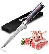 PAUDIN Carving Knife, Sharp Kitchen Knife 8 Inch, German High Carbon Stainless Steel Forged Sushi...