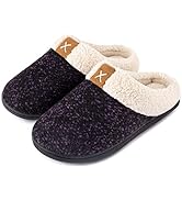 ULTRAIDEAS Ladies’ Cozy Memory Foam Slippers Fuzzy Wool-Like Plush Fleece Lined House Shoes w/Ind...