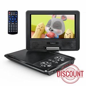YOTON 9.5" Portable DVD Player with 7.5" HD Swivel Screen for Car and Kids