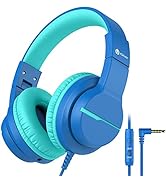 iClever [2 Pack Kids headphones for girls boys 94dB Safe Volume Limited - Wired Headphones with S...