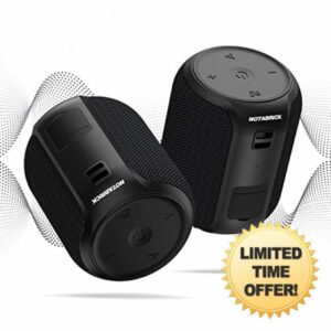 NOTABRICK 【2PCS Bluetooth Speaker Portable Wireless Outdoor Speakers