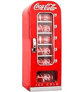 Coca-Cola 28 Can Portable Cooler Warmer with Polar Bears and Display Window, Red, 25L (28 qt) AC/...