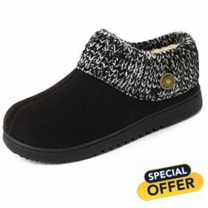FamilyFairy Women's Slippers Memory Foam Slippers Woolen Knit