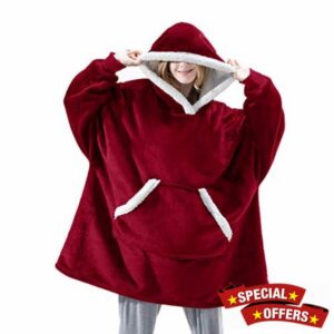 Shamdon Home Collection Oversized Blanket Hoodie with Giant Pocket