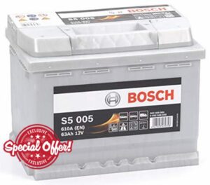 Bosch S5005 - car battery - 63A/h - 610A - lead-acid technology - for vehicles without Start/Stop system - Type 027