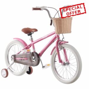 BSTSEL Kids Bike 12" 14" 16" 18" 20" Pink Baby Girls Children Bicycle with Basket