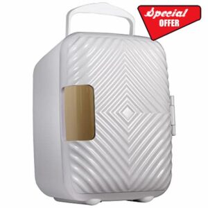 Russell Hobbs Mini Fridge 4L/6 Can Portable Mini Cooler & Warmer for Drinks