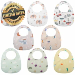 8 Packs Baby Bandana Dribble Bibs