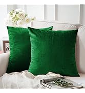 Moonlight Bedding Cushion Covers 45 x 45 cm Dark Grey Soft Velvet Square Throw Pillowcases Invisi...
